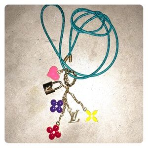 LV charm necklace